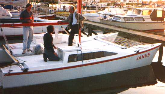 Janus in a marina