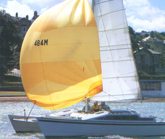 Merlin sailing off Cowes