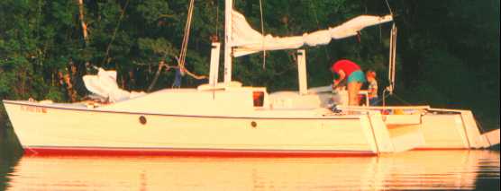 Bob Cole's Strider at anchor