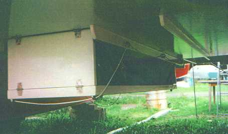 Pop bottom and aft beam trailer chocks