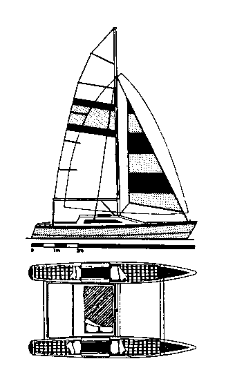 Shadow sail plan and interior