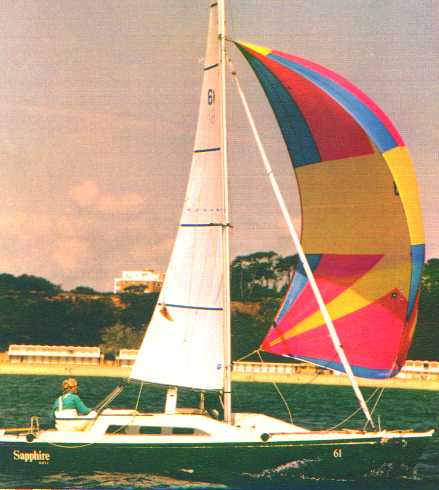 Sapphire under spinnaker